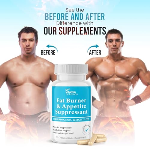 Fat Burner and Appetite Suppressant - Thermogenic Metabolism Booster - 30/60 Capsules