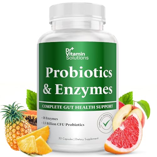 Probiotics and Multi Enzymes - With Debloating and Digestive Prebiotics - 30/60 Capsules