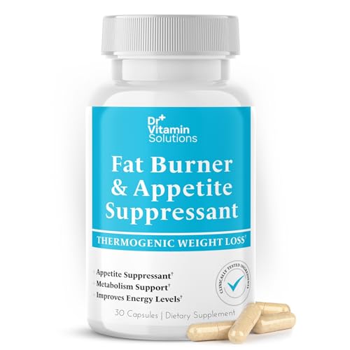 Fat Burner and Appetite Suppressant - Thermogenic Metabolism Booster - 30/60 Capsules