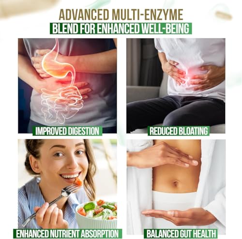 Probiotics and Multi Enzymes - With Debloating and Digestive Prebiotics - 30/60 Capsules