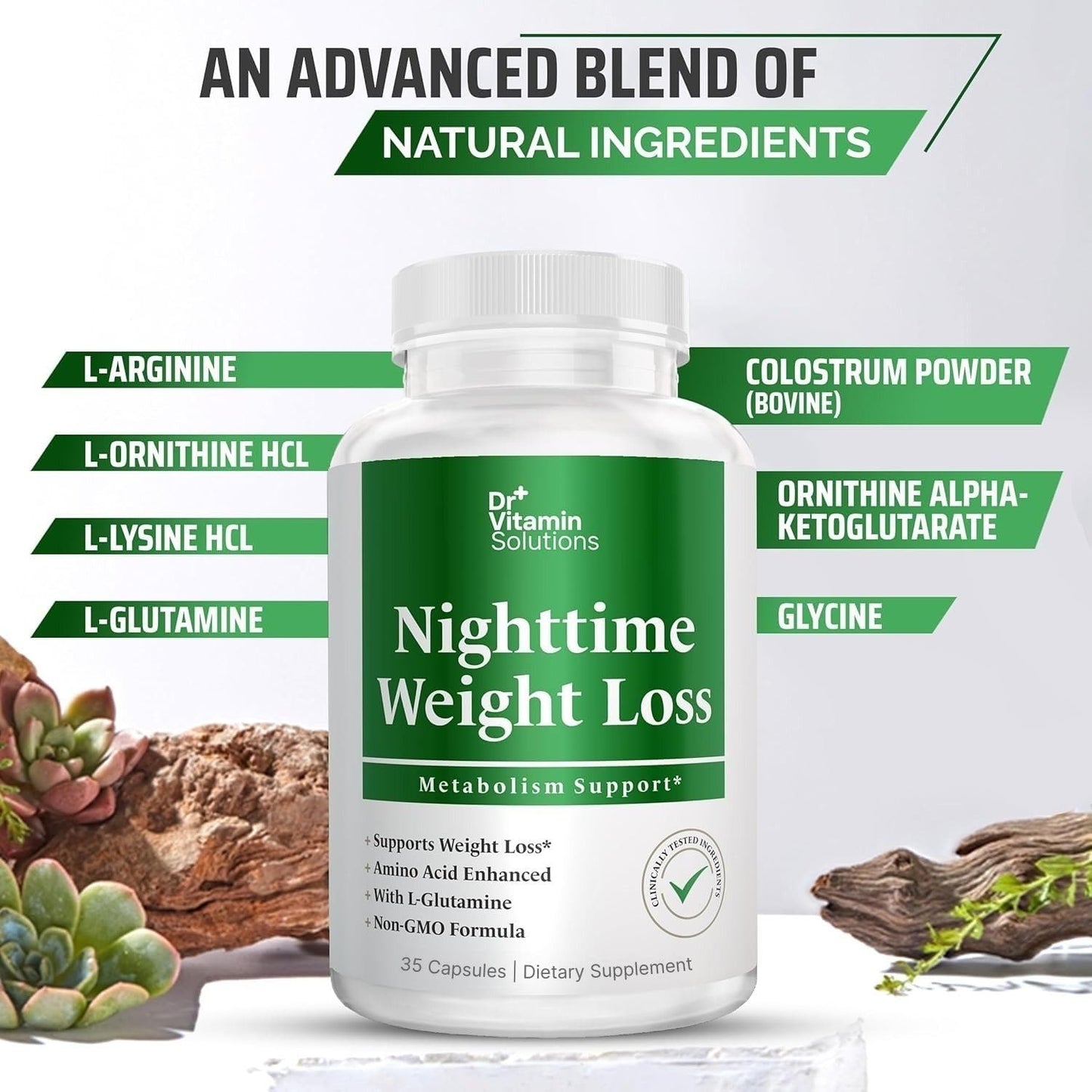 Nighttime Weight Loss - Metabolism Support - 35 Capsules