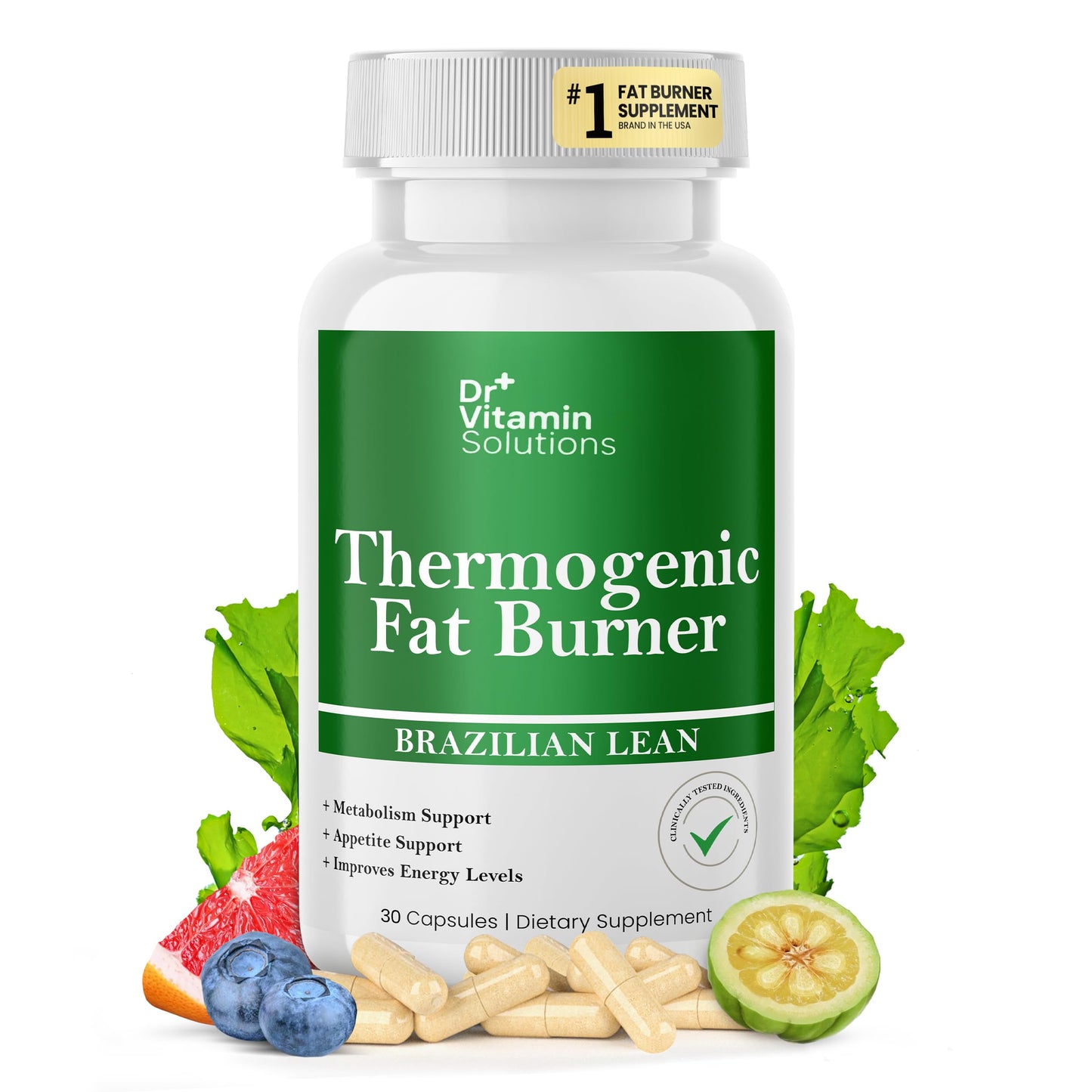 Thermogenic Fat Burner - Appetite Suppressant - 30 Capsules