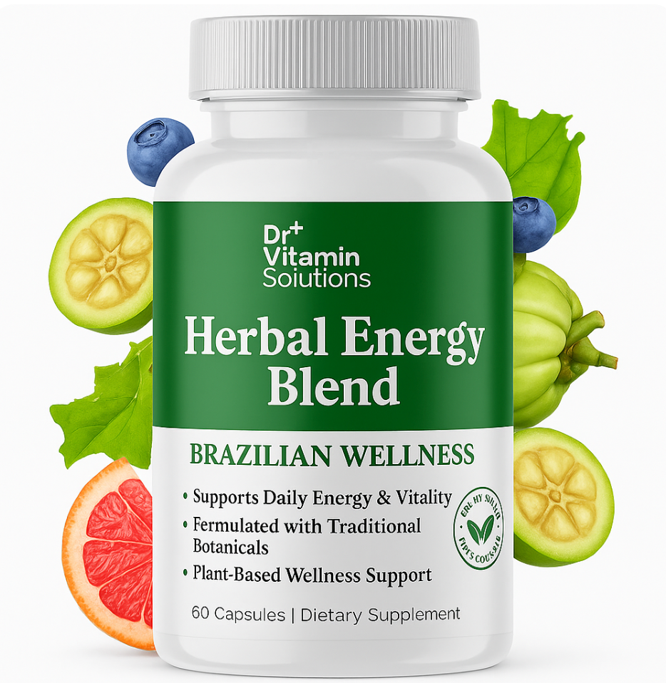 Brazilian Wellness Blend – Herbal Energy Support - 60/120 Capsules