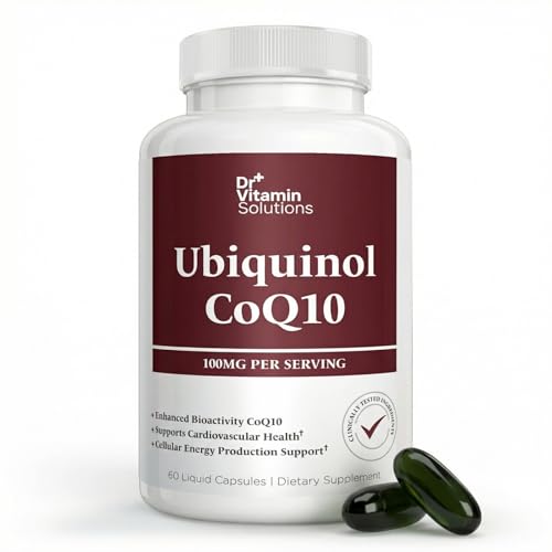 Ubiquinol CoQ10 100 mg – Active Form of Coenzyme Q10 with Enhanced Bioactivity – Heart & Cardiovascular Health Support, Antioxidant & Cellular Energy Production Formula, Non-GMO, 60 Softgels