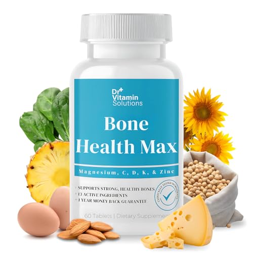 Bone Health Max - Advanced Calcium & Magnesium Supplement with Vitamin D3, Bromelain & Ipriflavone