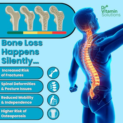 Bone Health Max - Advanced Calcium & Magnesium Supplement with Vitamin D3, Bromelain & Ipriflavone