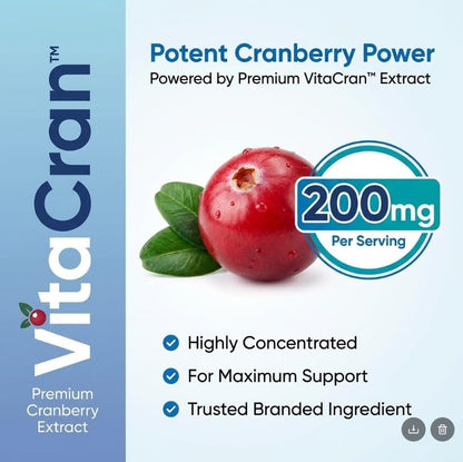 Dr Vitamin Uric Acid Support - Tart Cherry, Cranberry + Pomegranate - Urinary Tract Support - 60 Vegetarian Capsules