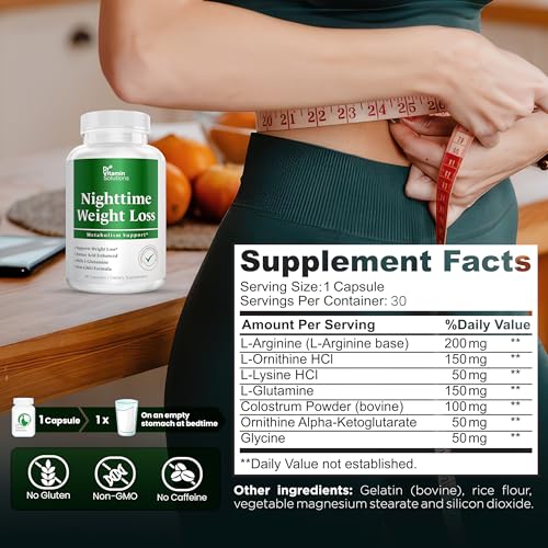 Nighttime Fat Loss - Burns Fat While Sleeping - 30/60 Capsules – DR ...