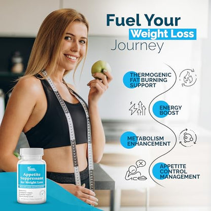 DR VITAMIN SOLUTIONS Appetite Suppressant for Weight Loss - Pills for Women w/Garcinia, Ginger Root, Guarana - Fat Burners, Metabolism Booster for Women & Men