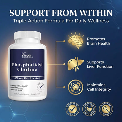 Dr Vitamin Phosphatidylcholine Softgels, 420mg, 60 Softgels