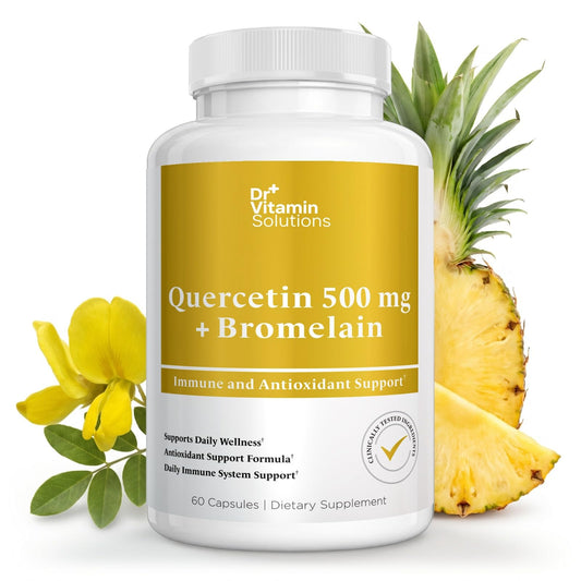 Dr Vitamin Quercetin 500mg with Bromelain, 60 Vegetable Capsules