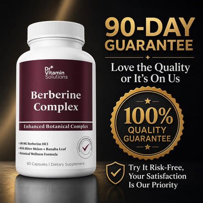 DR Vitamin Berberine Complex – 500 mg Berberine HCl with Bitter Melon & Banaba Leaf Extract – Non-GMO Vegan Supplement – 60 Vegetable Capsules
