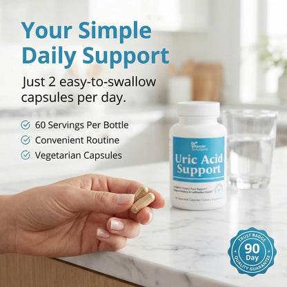 Dr Vitamin Uric Acid Support - Tart Cherry, Cranberry + Pomegranate - Urinary Tract Support - 60 Vegetarian Capsules