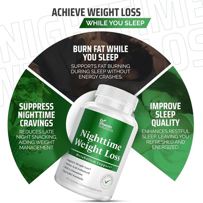Nighttime Weight Loss - Metabolism Support - 35 Capsules