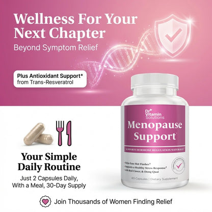 Dr Vitamin Menopause Support* - Soy Isoflavones + Herbal Blend - Women’s Midlife Wellness, 60 Capsules
