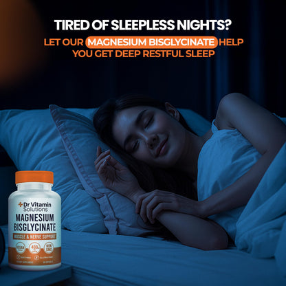 Magnesium Glycinate 400mg (Buffered Magnesium Bisglycinate Chelate) | Albion® Chelated Magnesium for Muscle & Nerve Support + Calm | High Absorption, Gentle on Stomach | 60 Vegan Capsules