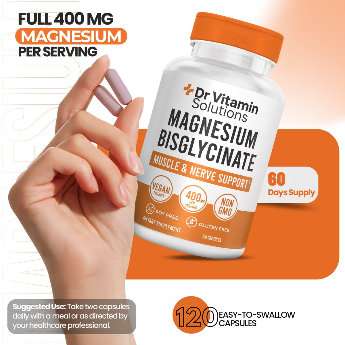 Magnesium Bisglycinate 400mg (120 ct)