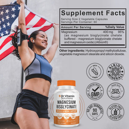 Magnesium Bisglycinate 400mg (120 ct)